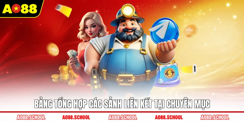 Bảng tổng hợp các sảnh liên kết tại chuyên mục Bảng tổng hợp các sảnh liên kết tại chuyên mục