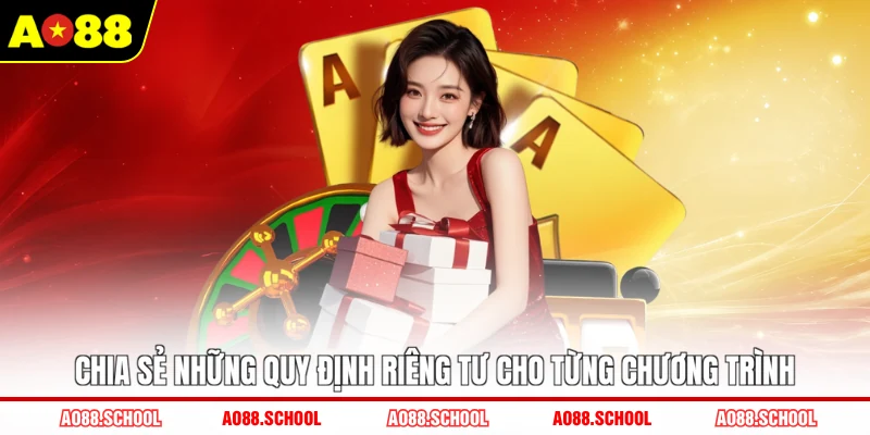 Chia sẻ những quy định riêng tư cho từng chương trình Chia sẻ những quy định riêng tư cho từng chương trình